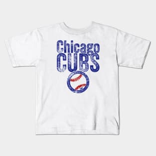 CUBS Baseball Weathered Kids T-Shirt